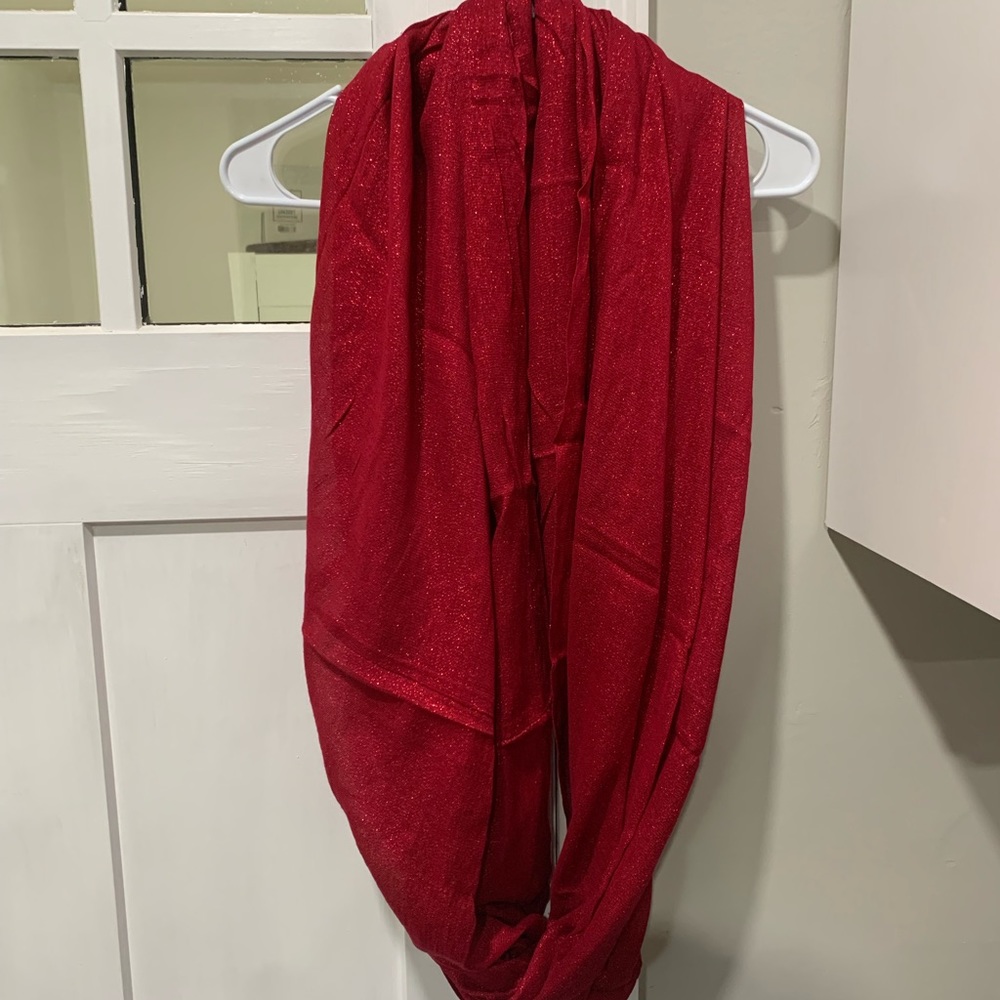 express sparkly red infinity scarf